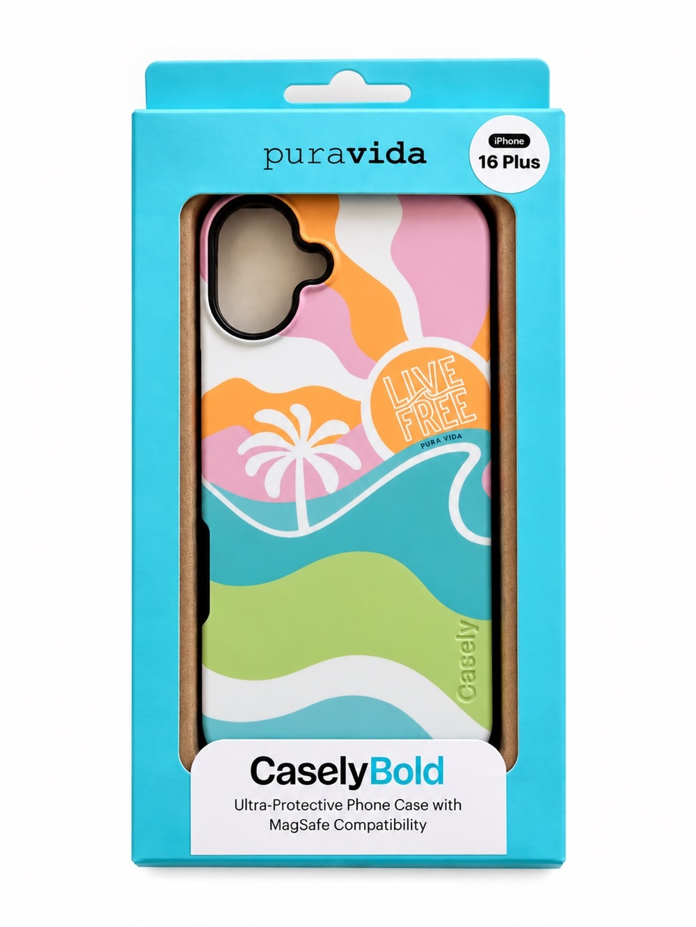 Pure Vida x Casely Tropical Dream iPhone 16 Plus MagSafe Case NWT